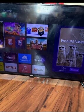 Onn 43" Smart LED TV - Black